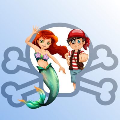 A Treasure Hunt - product pirate mermaid 4-5 years old