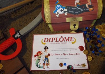 A Treasure Hunt - product pirate and mermaid diploma
