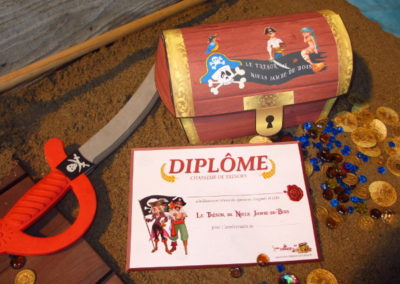 A Treasure Hunt - product pirate and mermaid diploma